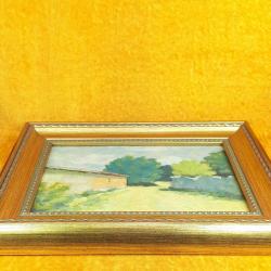 ANTİKA , ÇERÇEVELİ , İMZASIZ PEYZAJ YAĞLIBOYA RESİM