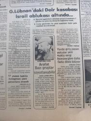 Yeni Devir Gazetesi - Turkish Newspaper - 17 Haziran 1983 - DM üyesi Beşir Hamitoğulları ibadet özgürlüğünün olmadığı yerde hiçbir özgürlük yoktur dedi - Sovyetler Birliği devlet başkanlığına Andropov seçildi - 15 milyarlık alacakları ödenmeyen PANKOBİRLİK ortakları güç durumda - Kenan Evren bugün sinop'a gidiyor - Allah ve peygambere hakaret edenler 3 yıla kadar hapis cezasına çarptırılacak - Başbakan Bülent Ulusu İzmir entegre et ve yem tesislerinin temelini attı - FKÖ Lideri Yaser Arafat bazı gruplar soyutlanabilir dedi - Güney Lübnan'daki Deir kasabası İsrail ablukası altında - Albay Şehit Abbas Kerim Karargah komutanı ile bir konuşma Fotoğrafı - Her İki süper güç de Müslümanlara karşı imha planı hazırlıyor - İstanbul cami ve külliyeleri yazan Mine Alpay - İslam dinamizmine doğru denemeler yazan Kasım Ahmed - ibret alınacak fıkra ve hikayeler yazan Ali Osman Yüksel - oruç ve faziletleri yazan Ahmet Ürkmezoğlu - beyaz insanın hakimiyet devri bitti yazan profesör Seyyid Kutup