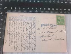 Antika 1949  Greetings From  BOSTON  Amerika Kart Postal 1 Cent Washington  Posta Pulu