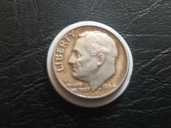 USA; ONE DIME 1964- D - GÜMÜŞ