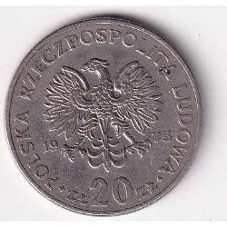Polonya 20 Zloty 1975 - Marceli Nowotko Portreli, Sosyalist Dönem Parası