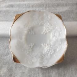 Altın Yaldızlı Opalin Meyve Tabağı