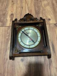 Nostaljik Velis Electron Klasik  Ahşap Duvar Saati  Evinize veya ofisinize nostaljik bir hava katacak, Velis marka, Electron serisi duvar saati. Çalışır durumda