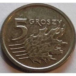 Polonya 5 Groszy 2014 - Ça - Yeni Nesil Çelik Üzeri Pirinç Kaplama Para