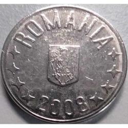 Romanya 10 Bani 2008 - Çil - Ulusal Armalı, Nikel Kaplı Çelik Madeni Para