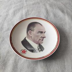Sümerbank Porselen ATATÜRK Görselli Duvar Tabağı