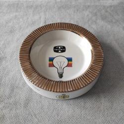 Sümerbank Porselen TEKFEN Logolu Yaldızlı Kül Tablası