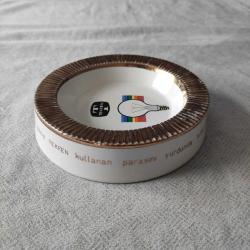 Sümerbank Porselen TEKFEN Logolu Yaldızlı Kül Tablası