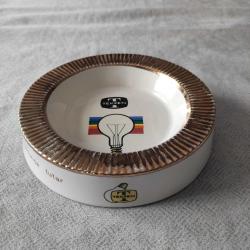 Sümerbank Porselen TEKFEN Logolu Yaldızlı Kül Tablası