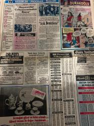 TAN GAZETESİ DOĞUM GÜNÜ HEDİYESİ (TURKISH NEWSPAPPER) - 20 MAYIS 1984 -SADECE 4 SAYFADIR -Ali Erguvan-Metin Bilgeoğlu-Mehtap-Abdullah Taş-İsmail Taş-Olen Kazım Durukan-Kadir İnanır-Salih Güney-Hülya Koçyiğit-Burt Lancaster-Boğaza götürüp uğrunda 65 bin lira harcadıkları kız erkek çıktı-Üçüncü defa üçüncü kattan düştü-Vergi maaşı kumarda geri alan patronunu öldürdü-Kadir İnanırla ben de oynamak istiyorum-Salih Güney bir anda nasıl zengin oldu-Kimseye kendimi rakip görmüyorum ben zamanla yarışıyorum-Burt Lancaster 70 yaşında aşık oldu-Gözü dönmüş Alman 5 yaşındaki kıza tecavüz edip öldürdü-Şoför çile çekmeye mahkum mu