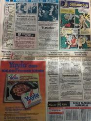 TAN GAZETESİ DOĞUM GÜNÜ HEDİYESİ (TURKISH NEWSPAPPER) - 24 HAZİRAN 1984 -SADECE 4 SAYFADIR -Turgut Özal-Nalan-Mehmet Birol-Yalçın Özmen-Clint Eastwood-Maggie Eastwood-Dean Martin-George Kennedy-Rahmi Turan-Ragıp Derin-Hasan Kaçan-Nilgün Saraylı-Gönül Göksel-Balarısı Özdemir-İlhan Daner-Roger-Asma Ahmed-Feyza Aral-Camci Osman-Enflasyonu birden önlersek halk sokaklara dökülür-Sen beni ne zannettin diyerek kendisine çimdik atan genci bıçakladı-Karısı için fare kapanı kurdu-Eroin kurbanı-Benim gibi dünya çapında bir yıldız hapiste çürüyor-İstanbul sahillerine denize girilecek temiz yer azalınca havuzlara rağbet arttı-Clint Eastwood ile boşandığı eşi sevgilileriyle evleniyor-Havaalanı-Dedikodu yapan aileler daha mutlu oluyor-Kaçırdığı kızı zincirle kaybolaya bağlayıp üç ay zorla aşk yaptı-Assolistin göğüsleri sahnede dışarı fırladı-Aldığı kuvvet macunu sahte çıkınca sevgilisine fena mahcup oldu-Sevdiği genç kardeşi çıktı-Avrupa’da konuşan otobüs durakları kuruluyor-Nilgün kadar iyi öpüşen b