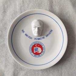 Kütahya Porselen ATATÜRK Görselli Duvar Tabağı