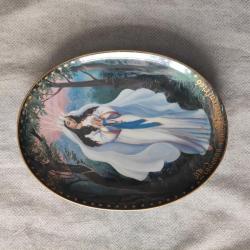 Meryam Ana Görselli Seri Numaralı Eski Duvar Tabağı