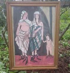 Antika Figüratif Kompozisyon – Çerçeveli Akrilik Tablo (50×70)