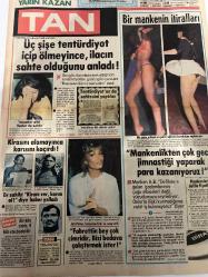 TAN GAZETESİ DOĞUM GÜNÜ HEDİYESİ (TURKISH NEWSPAPPER) - 22 ARALIK 1983 -SADECE 4 SAYFADIR -Lale Ersoylu-Ajda Pekkan-Mehmet Şen-Döndü Şen-Bektaş Esen-AB-Emma-Caroline-Prenses Caroline-Grace Kelly-Susanne Matthews-Güngör Bayrak-Adem Sezer-Osman Öndeş-Üç şişe tentürdiyot içip ölmeyince ilacın sahte olduğunu anladı-Bir mankenin itirafları-Kirasını alamayınca karısını kaçırdı-Fahrettin bey çok cimridir Bizi bedava çalıştırmak ister-Kız annelerine öğütler-Saçların kış bakımı-İki sevgi notası-Hamile kalan Emma aileyi ikiye bölüyor-Caroline film yıldızı oluyor-Bir mankenin itirafları-Üç şişe tentürdiyot içip ölmeyince ilacın sahte olduğunu anladı-25 yaşından sonra sütyensiz gezmeyin-Sapık katil tecavüz ettiği genç kızı boğup çocuk parkının kumlarına gömdü-Zeynep Sultan