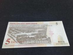 5 YTL ÇİL 20 20 20 DENİZLİ PLAKA