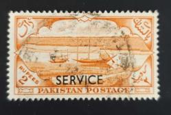 Pakistan 1950 resmi pul- damgalı