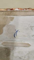 Antika capodimonte tarzı kabartma figürlü porselen kutu