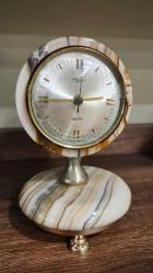 vintage onyx mermer masa saati