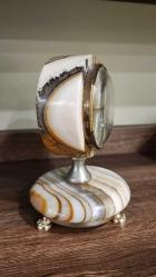 vintage onyx mermer masa saati