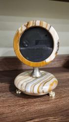 vintage onyx mermer masa saati