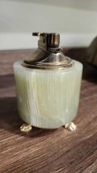 Vintage onyx mermer masa çakmağı