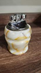 Vintage onyx mermer masa çakmağı