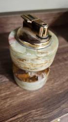 Vintage onyx mermer masa çakmağı