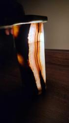 Vintage onyx mermer kalemlik 15 cm