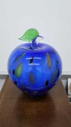 Murano koparma cam büyük boy elma  21x16 cm