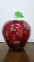 Murano koparma cam büyük boy elma  21x16 cm
