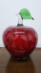Murano koparma cam küçük boy elma  17x12 cm