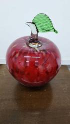 Murano koparma cam küçük boy elma  17x12 cm