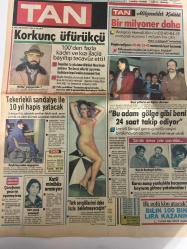 TAN GAZETESİ DOĞUM GÜNÜ HEDİYESİ (TURKISH NEWSPAPPER) - 24 OCAK 1984 - SADECE 4 SAYFADIR -Musa Demir-Hamdi Altın-Erdoğan Kılıç-Nadya Smolik-Barbara Carrera-Ajda Pekkan-Gönül Yazar-Yıldırım Mayruk-Sean Connery-Roger Moore-Burt Lancaster-Rachel Ward-Richard Chamberlain-Osman Öndeş-Korkunç üfürükçü-Bir milyoner daha-Tekerlekli sandalye ile 10 yıl hapis yatacak-Bu adam gölge gibi beni 24 saat takip ediyor-Türk sevgililerimi daha fazla bekletmeyeceğim-Ünlü ajan 007nin sevgilisi Barbara Carrera dedi ki-İki James Bond da ihtiyarladı-Kışın başlayan aşklar uzun ömürlü oluyor-Ben Gönül Yazar Ajda Pekkan ne yazar-Diktiği elbiselerin değeri yarım milyon liradan başlıyor