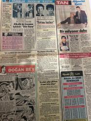 TAN GAZETESİ DOĞUM GÜNÜ HEDİYESİ (TURKISH NEWSPAPPER) - 24 OCAK 1984 - SADECE 4 SAYFADIR -Musa Demir-Hamdi Altın-Erdoğan Kılıç-Nadya Smolik-Barbara Carrera-Ajda Pekkan-Gönül Yazar-Yıldırım Mayruk-Sean Connery-Roger Moore-Burt Lancaster-Rachel Ward-Richard Chamberlain-Osman Öndeş-Korkunç üfürükçü-Bir milyoner daha-Tekerlekli sandalye ile 10 yıl hapis yatacak-Bu adam gölge gibi beni 24 saat takip ediyor-Türk sevgililerimi daha fazla bekletmeyeceğim-Ünlü ajan 007nin sevgilisi Barbara Carrera dedi ki-İki James Bond da ihtiyarladı-Kışın başlayan aşklar uzun ömürlü oluyor-Ben Gönül Yazar Ajda Pekkan ne yazar-Diktiği elbiselerin değeri yarım milyon liradan başlıyor