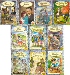 İSKELE YAYINLARI ÇOCUK KİTAPLARI 100 TEMEL ESER DİZİSİ 1-10 KİTAP SET (PİNOKYO, DEGİRMENİMDEN MEKTUPLAR, BİLLUR KÖŞK MASALLARI, OLIVER TWIST, HEIDI)