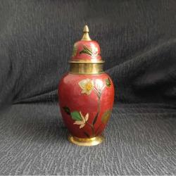 Vintage Kapaklı Pirinç Urna