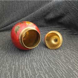 Vintage Kapaklı Pirinç Urna