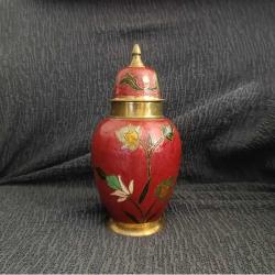 Vintage Kapaklı Pirinç Urna