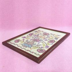 ANTİKA OSMANLI DÖNEMİ EL YAPIMI GÜMÜŞ TEL KIRMA HAYAT AĞACI PANO TABLO