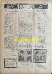 Osmanlıca Karagöz Mizah Dergisi-Gazetesi, Orijinal Dönem Basım, (Ottoman Magazine-Newspaper-Journal Illustré Cara-Gueuz) - 8 Mayıs 1926 - Sayı: 1893 - Karikatür: İngiltere'deki Amele Grevi Aldı Yürüdü! 