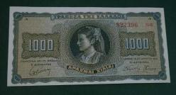 Yunanistan 1942 1000 Drahmi Çil