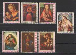 Tablo - Resim - El sanatları temalı  damgalı pul veya seri