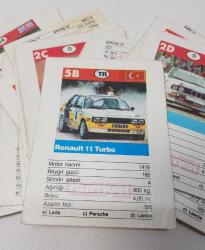 ESKİ BAKKALİYE: ARABA KARTLARI - OTOMOBİLLER SERİSİ