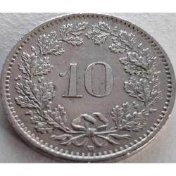 İsviçre 10 Rappen 1990 - Confoederatio Helvetica Libertas Portreli