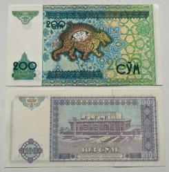 Özbekistan ülkesi yabancı kağıt paraları