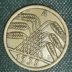 ALMANYA 1935 A   5  REICHSPFENNIG
