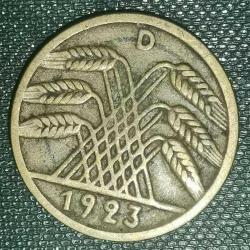 ALMANYA 1923 D    5  RENTENPFENNIG