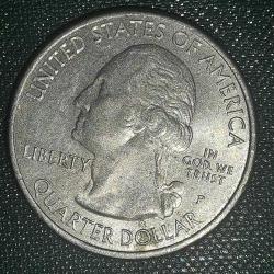 AMERİKA 2020 P  25 CENT  ÇEYREK DOLAR   HATIRA  Güzel Amerika Çeyrekleri - Tuz Nehri Körfezi