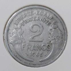 1945 FRANSA 2 FRANK ORİJİNAL MADENİ PARASI T2M1RR2 ÇOK NADİRDİR